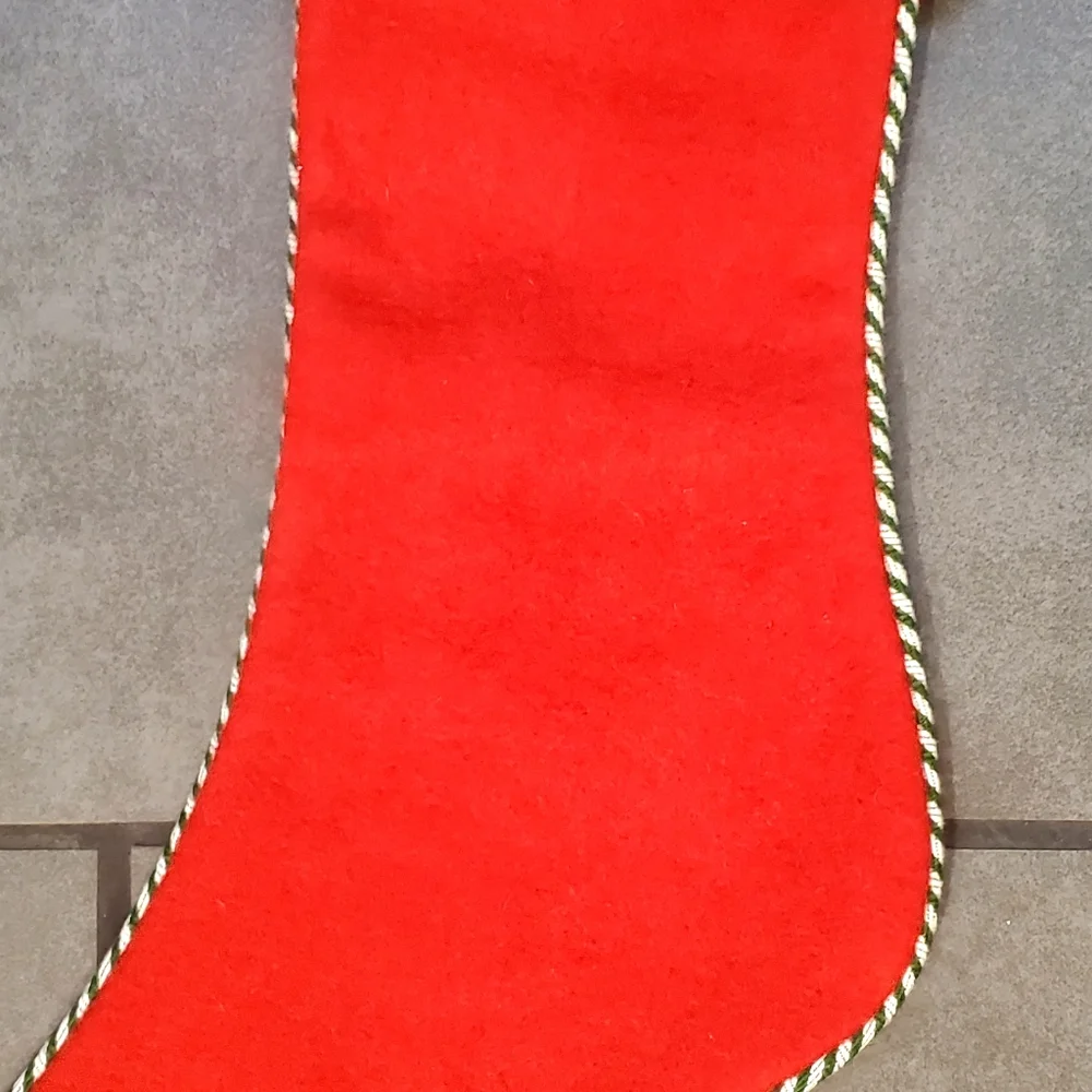 Crate & Barrel Mistletoe Stocking